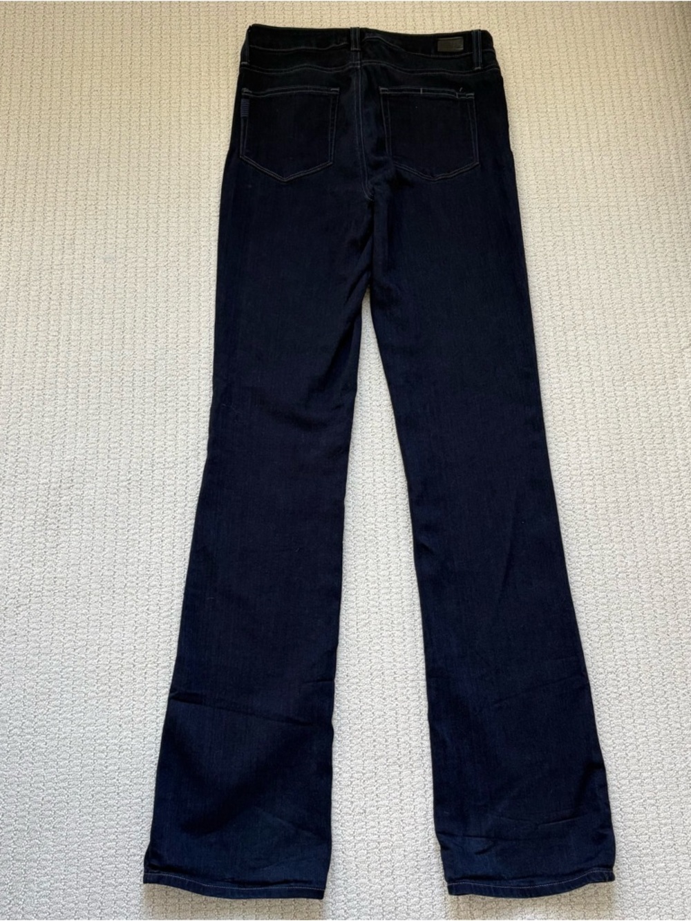 PAIGE Manhattan High Rise Jeans Size 28 Dark Wash Straight Leg Denim - Picture 2 of 11